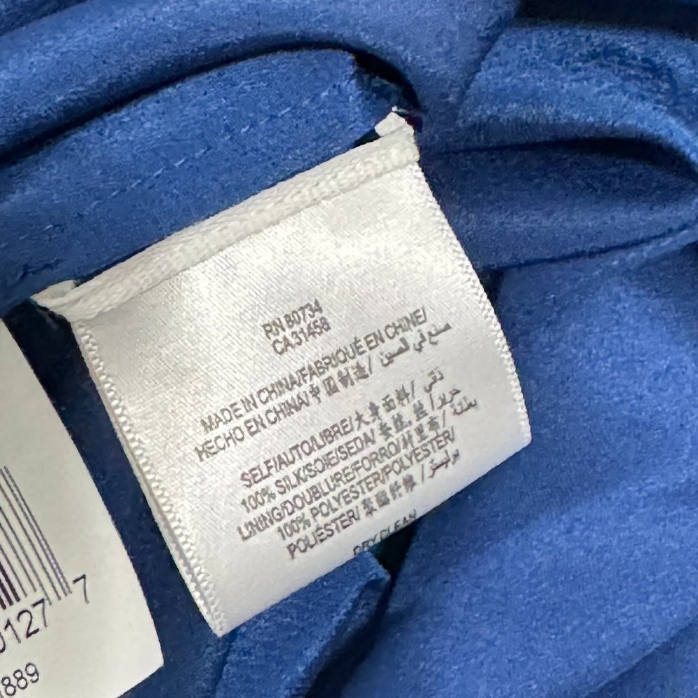 NWT Blue Silk Strapless Dress BCBGMaxAzria - Picture 6 of 8